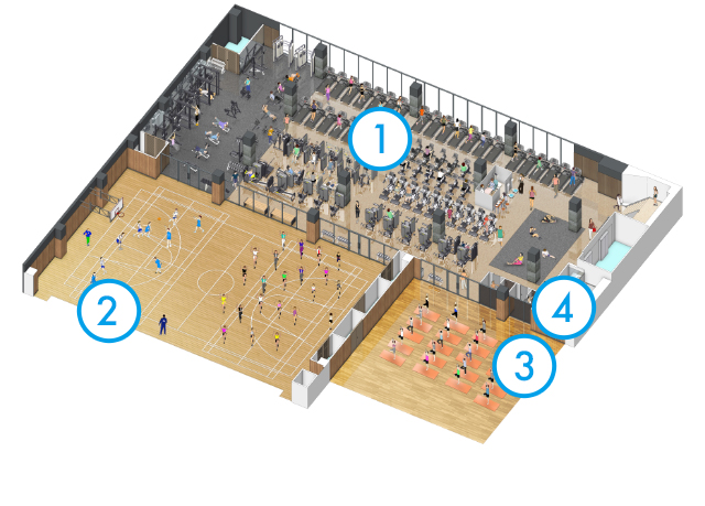 アスウェル青葉台 施設2階画像